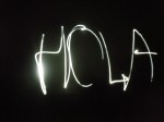 "Hola" - Lichterspiele am Strand