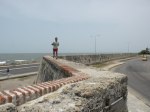 Jogging auf der Stadtmauer in Cartagena